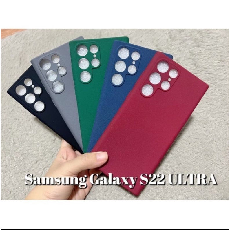 Soft Case Samsung Galaxy S22 Ultra S22+ Plus S22  A32 A52 A72 - Original Sandstone Scrub Pasir Silik
