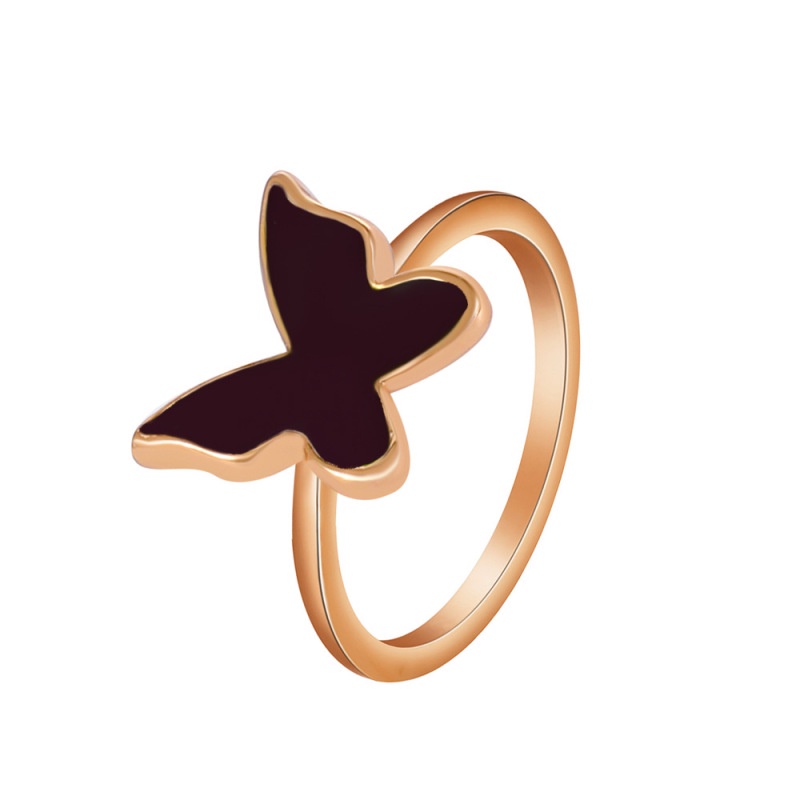 Cincin Wanita Bentuk Butterfly Tail Warna-Warni Gaya Korea Untuk Pernikahan