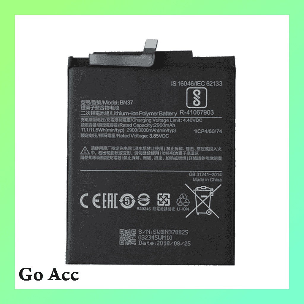 Baterai Battery Xiaomi Redmi 6 / 6A / BN 37 BN37 BN-37