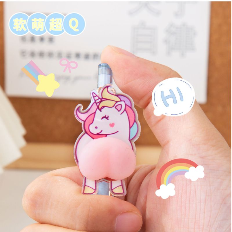 pulpen lucu unicorn gel