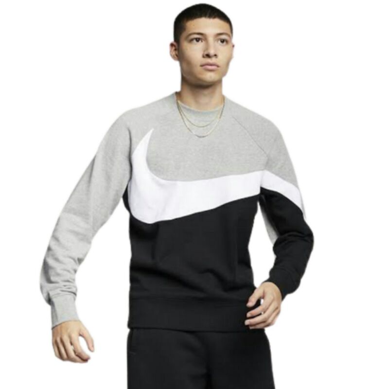 SECOND BRAND SWEATSHIRT CREWNECK NIKE BIG SWOOSH 3 TONE ORIGINAL