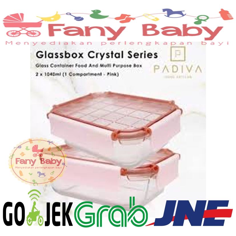 Padiva Glassbox Crystal 1040ml [ Mix 2cmp+3cmp ]