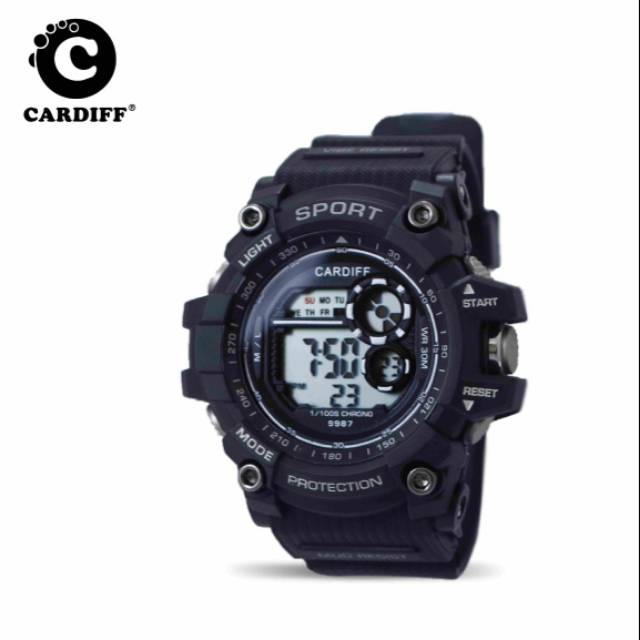 Jam Tangan CARDIFF ORI Type LCD C 9987