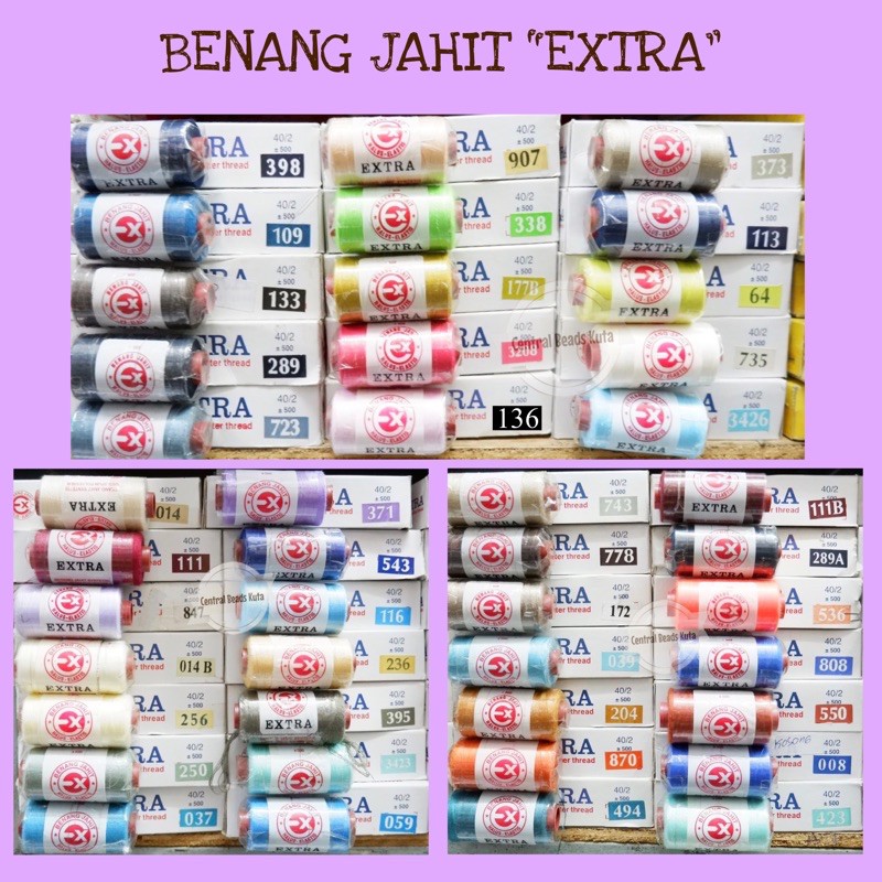 (lusin) Benang jahit extra