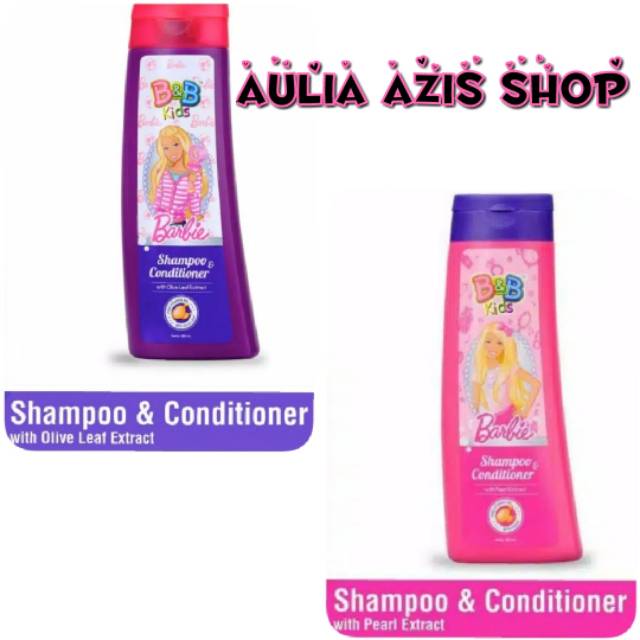B&B kids BARBIE shampoo & conditioner 180ml