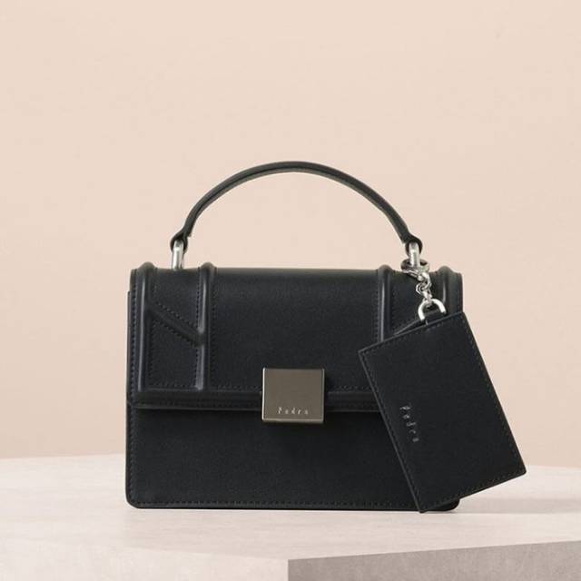 Pdr top handle shoulder bag