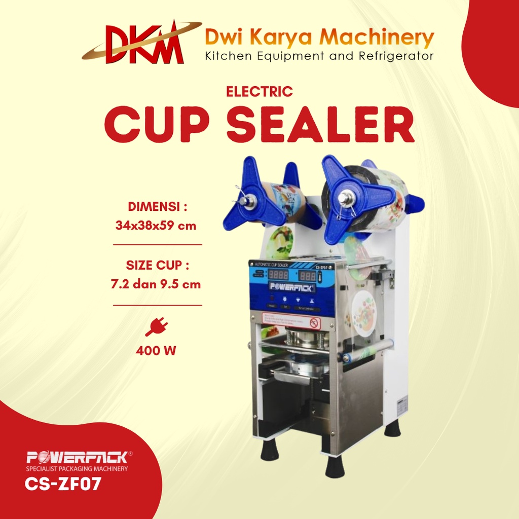 Semi Automatic Cup Sealer Powerpack CS-ZF07 / Cup Sealer Otomatis