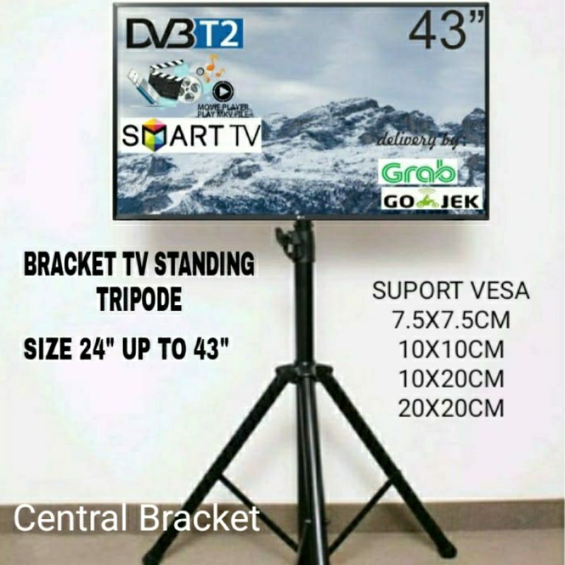 Jual Bracket Tv Standing Tripod Bracket Tv Stand