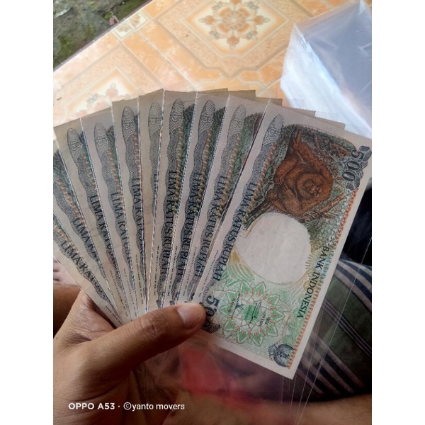 uang kuno 500 monyet original cod