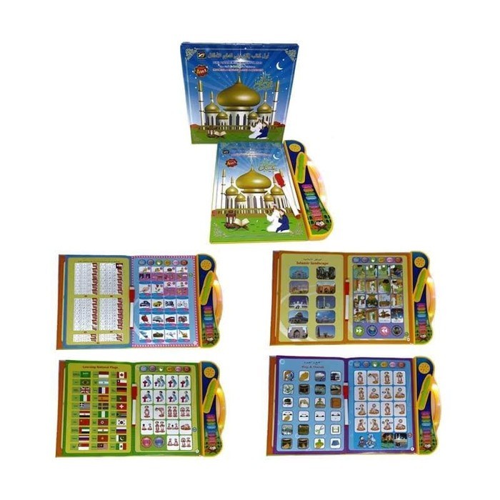 mainan edukasi anak ebook e book LED muslim Mainan bahasa lampu EBOOK ebook 4 bahasa