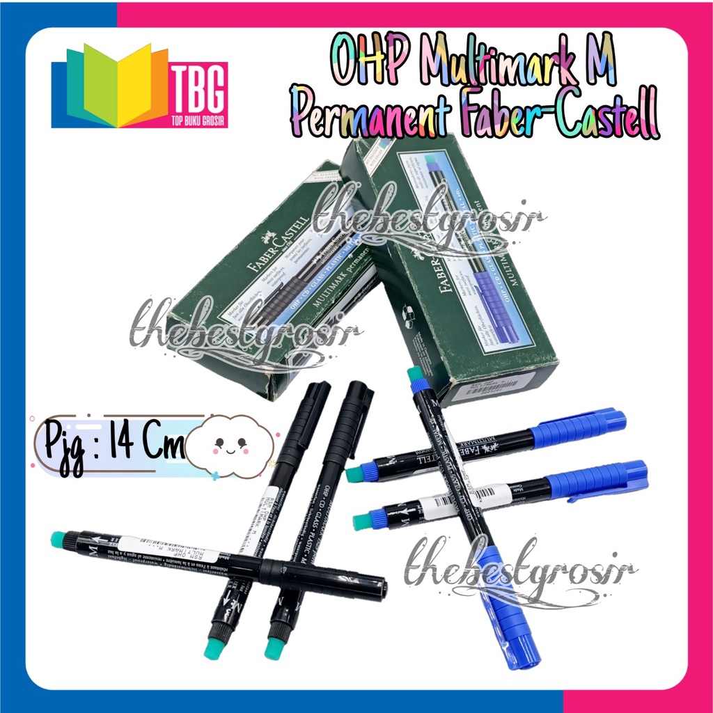 

1 PCS OHP MULTIMARK PERMANENT FABER CASTELL/ SPIDOL PERMANEN