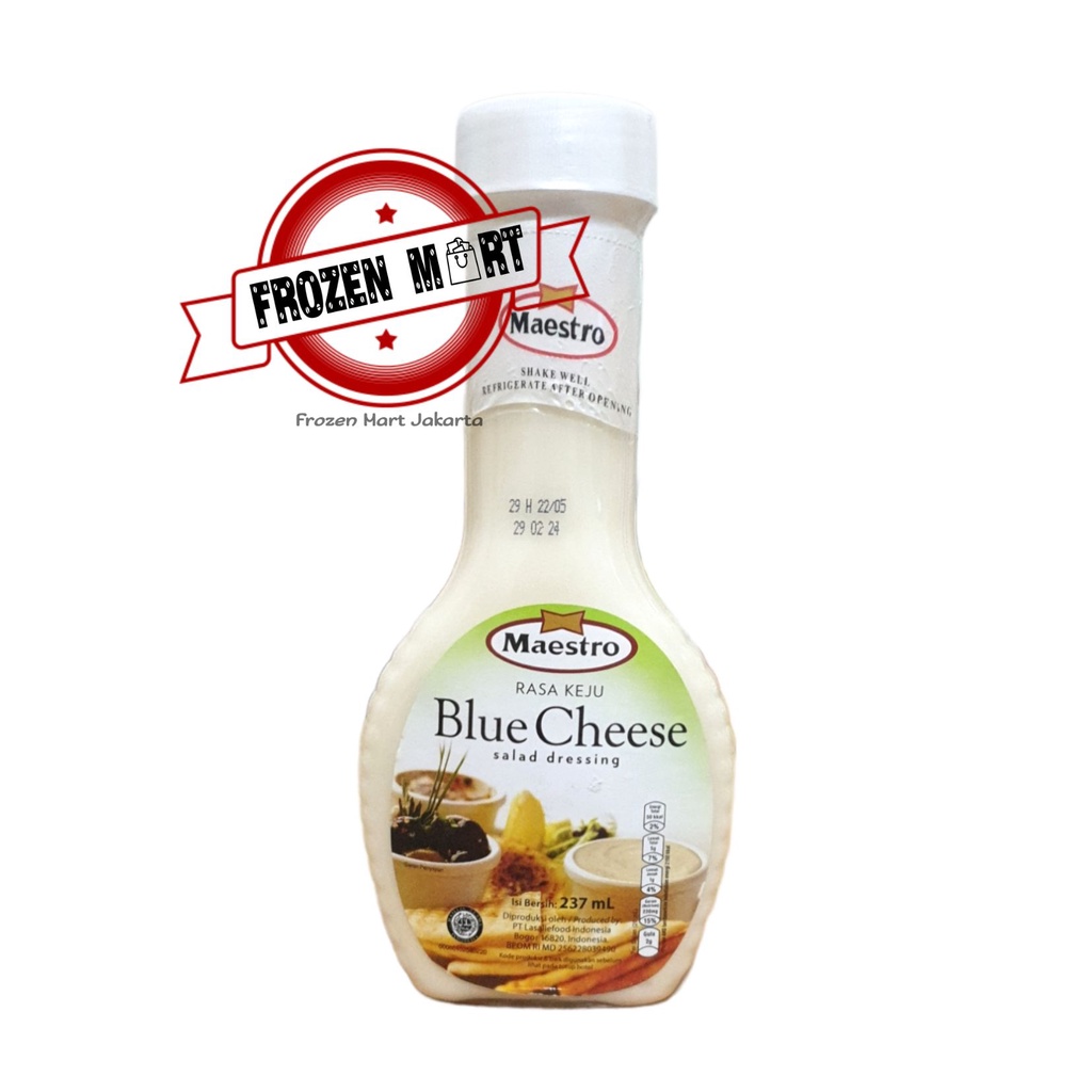 MAESTRO Salad Dressing Blue Cheese / Saus Rasa Keju Halal 237 Ml