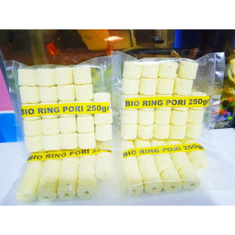 Bio Ring Berpori Premium 250gr(1pack isi 23pcs)&amp;100gr