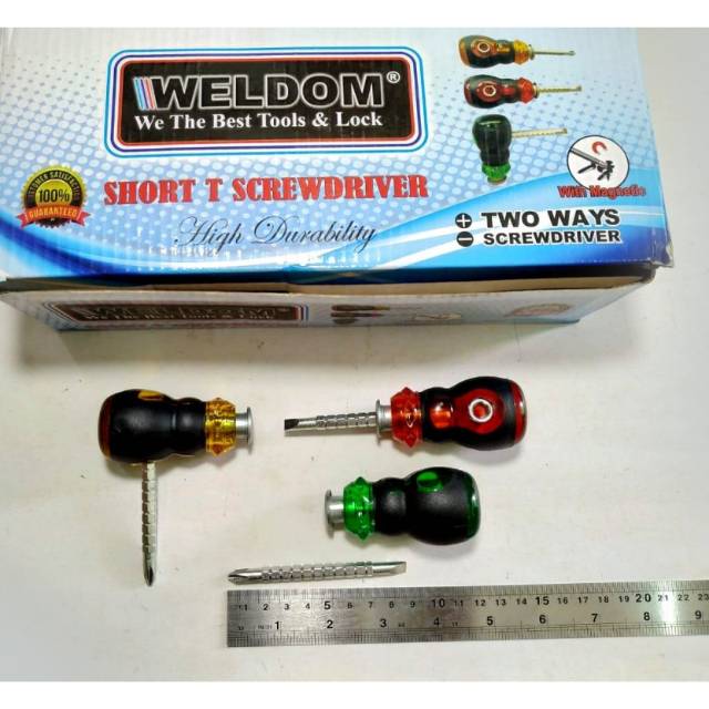 SALEEE...Obeng Bolak Balik Mini / Obeng Kecil / Obeng Cebol / Two ways Screwdriver