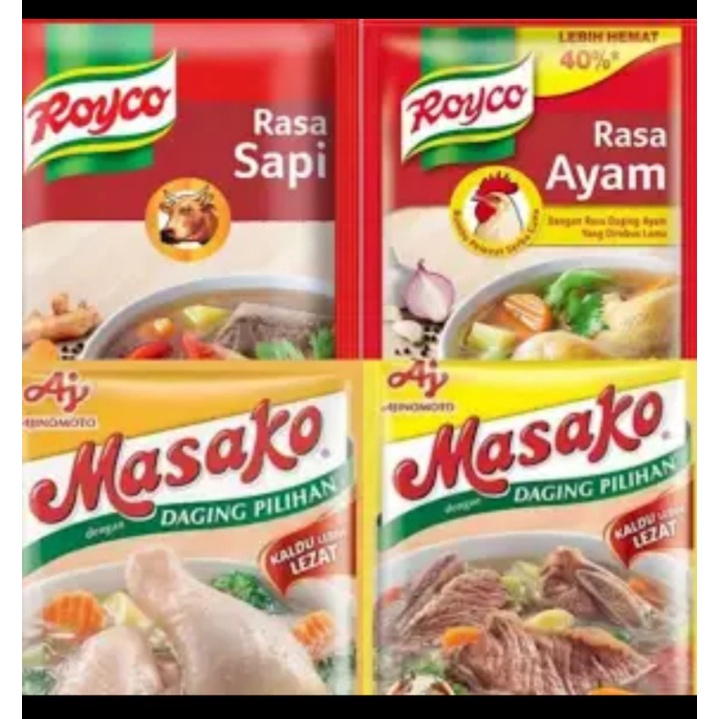 

Masako royco ayam sapi renceng murah per 12pcs