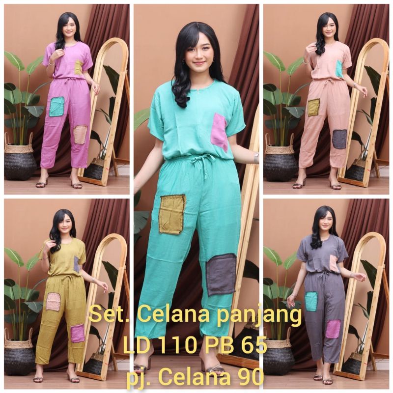 ♀️ BAJU TIDUR SETELAN POLOS | PIYAMA | BAJU TIDUR PEREMPUAN | SET ASTRID GIRL | CELANA PANJANG | BUS