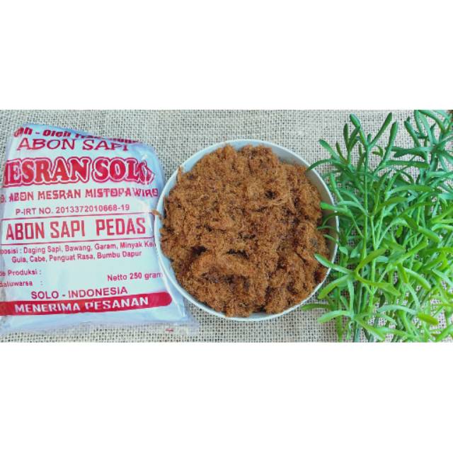 

Mesran Abon Sapi Solo 250 gram