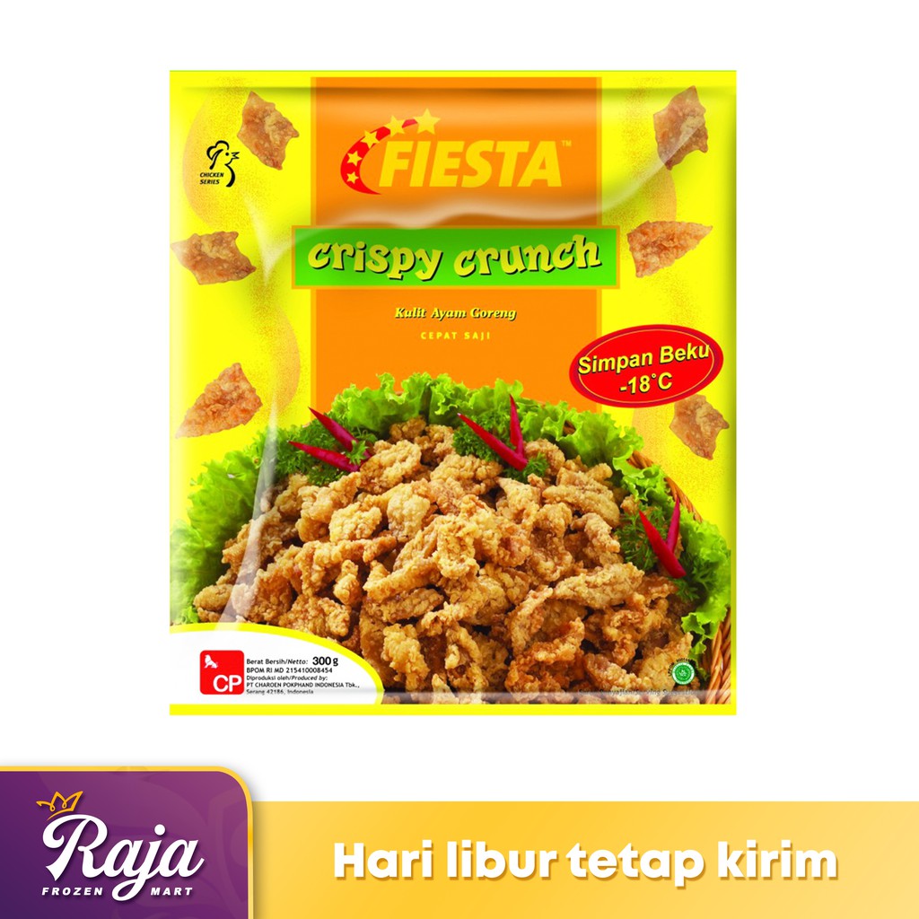 

Fiesta Crispy Crunch 300gr / Makanan Beku / Kulit Ayam / Frozen Food / Kentang Beku / Crispy Crunch