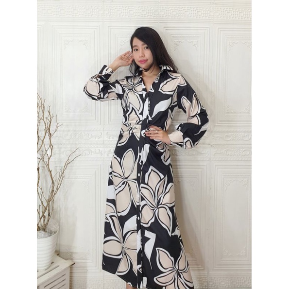 Dress Motif Bunga Import Bangkok 192156