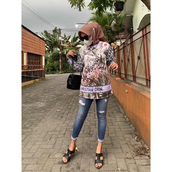 Kemeja Dior Import, Kemeja Import , Atasan wanita Import