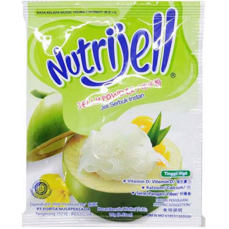 

Nutrijell Rasa Kelapa Muda Young Coconut Sachet 15 gram