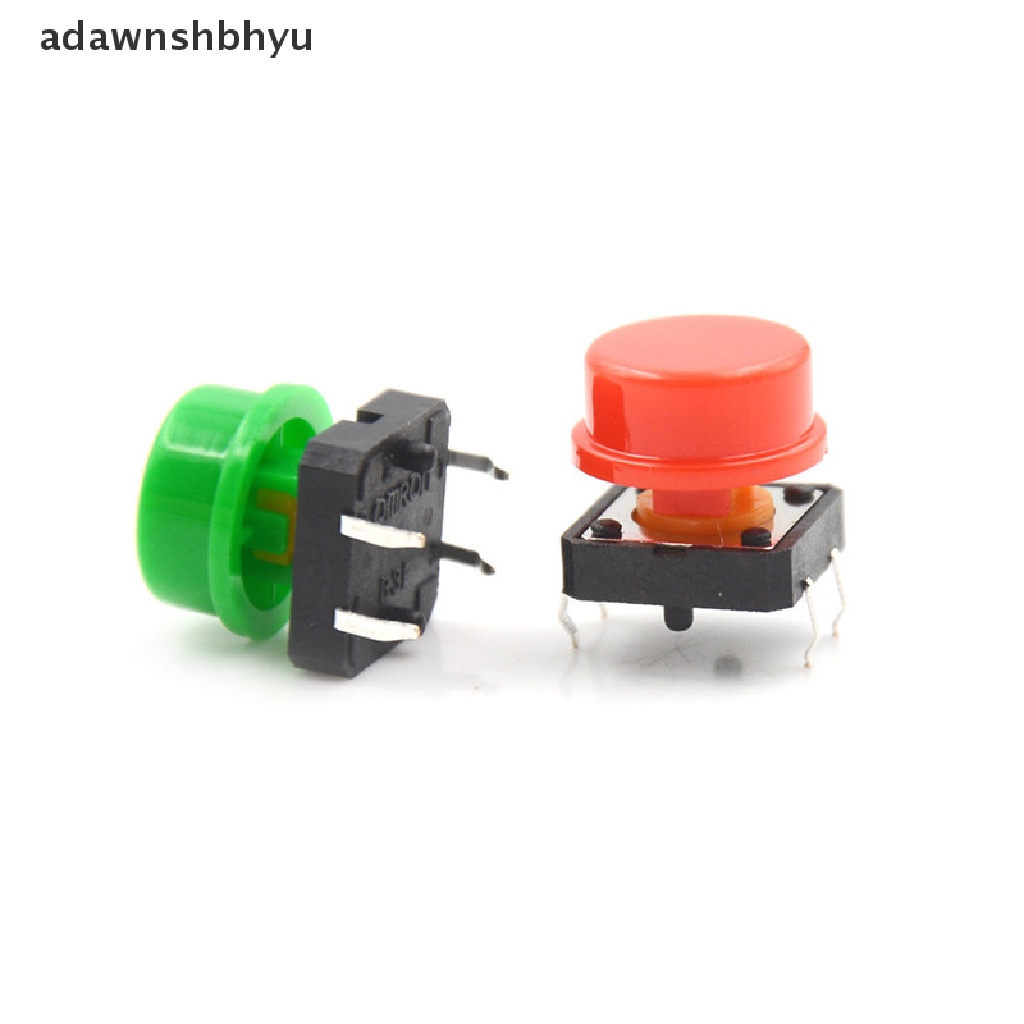 Adawnshbhyu 25Sets Momentary Tactile Push Button Touch Micro Switch 4P Tutup PCB 12x12x7.3mm