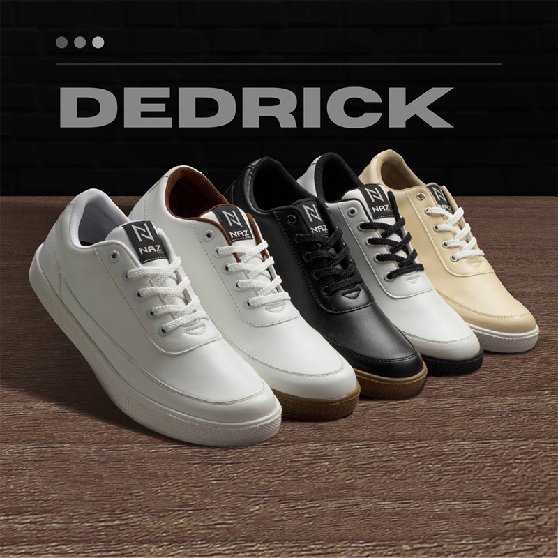 Sepatu Sneakers Putih Pria Cowok Casual DEDRICK NAZ Amron Store