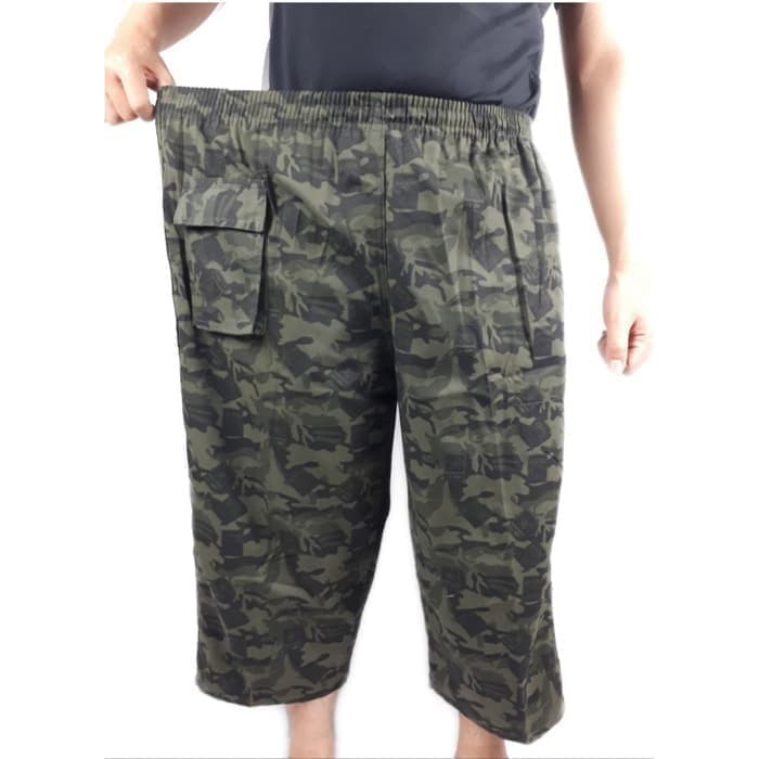 Idref Celana Sirwal Pria 7/8 Cargo Tactical Premium YM138  Jumbo Loreng Premium Panjang -Slj