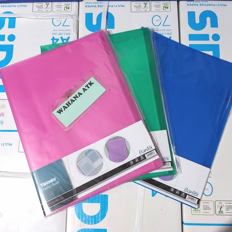 

Display book - clear holder BANTEX TRENDY A4 isi 20