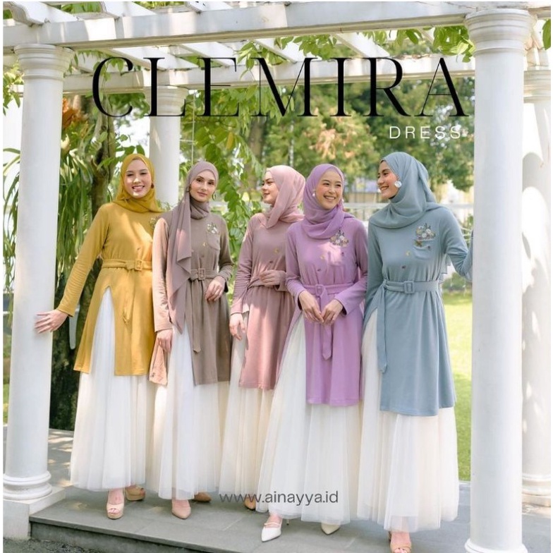 Clemira Dress in Lilac by Ainayya.id