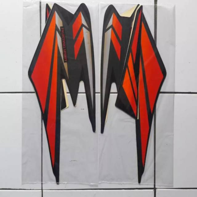 Lis sticker rx king 2002 oren hitam