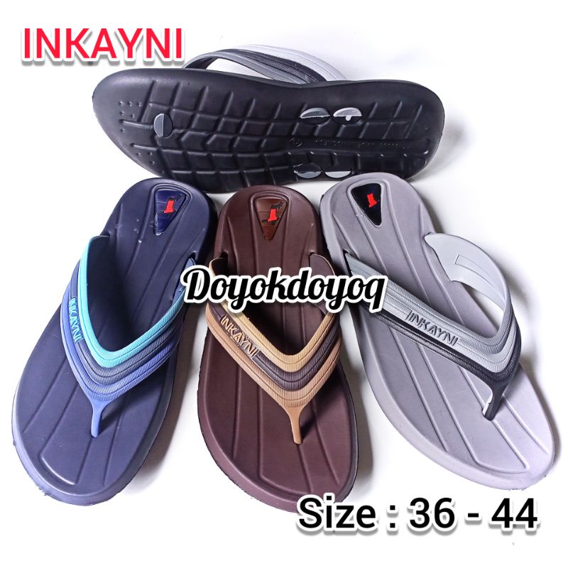 INKAYNI Sandal Jepit Cowok Laki Remaja - Dewasa Sandal Casual