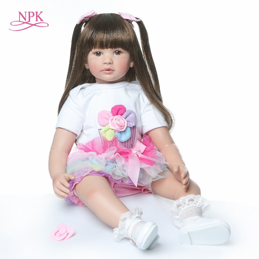 Boneka Barbie Alta calidad 60 cm tamaño grande reborn Infante princesa silicona vinilo adorable