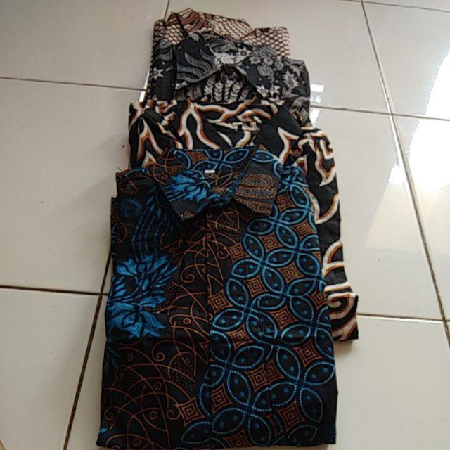 Bswart Batik Hrb026 Kenongo Hem Pendek Padi Pekalongan M L Xl Batik Pria Murah Modern Grosir