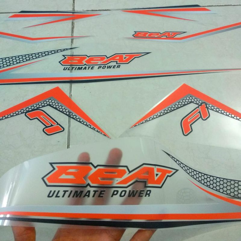 STRIPING HONDA BEAT FI 2014 TRANSPARAN