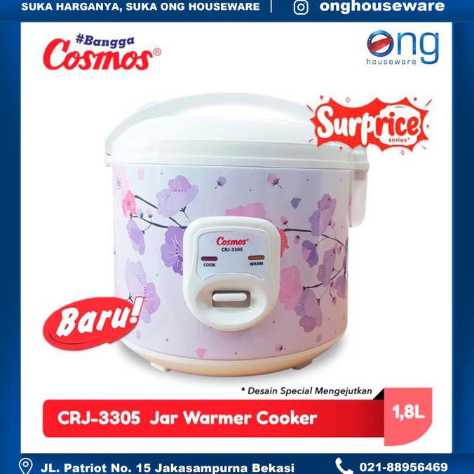 Magic Com Rice Cooker 1,8 Liter Cosmos CRJ3305 CRJ 3305