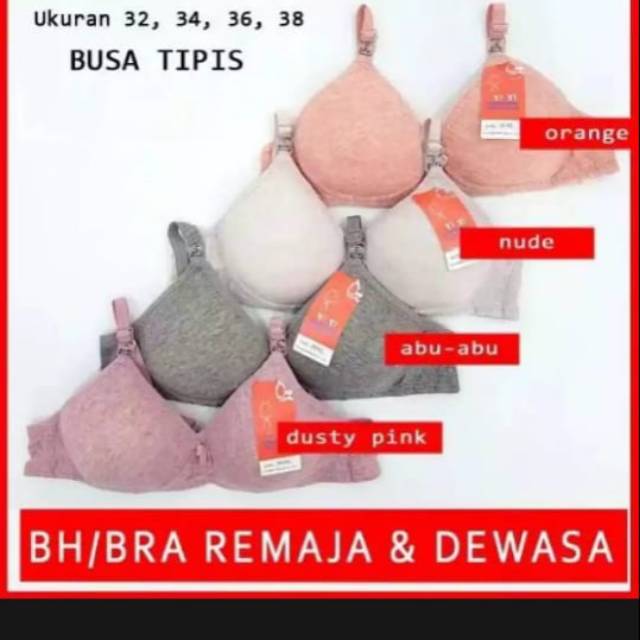 Bh bra Titi wanita murah import busa tipis tanpa kawat bahan kaos