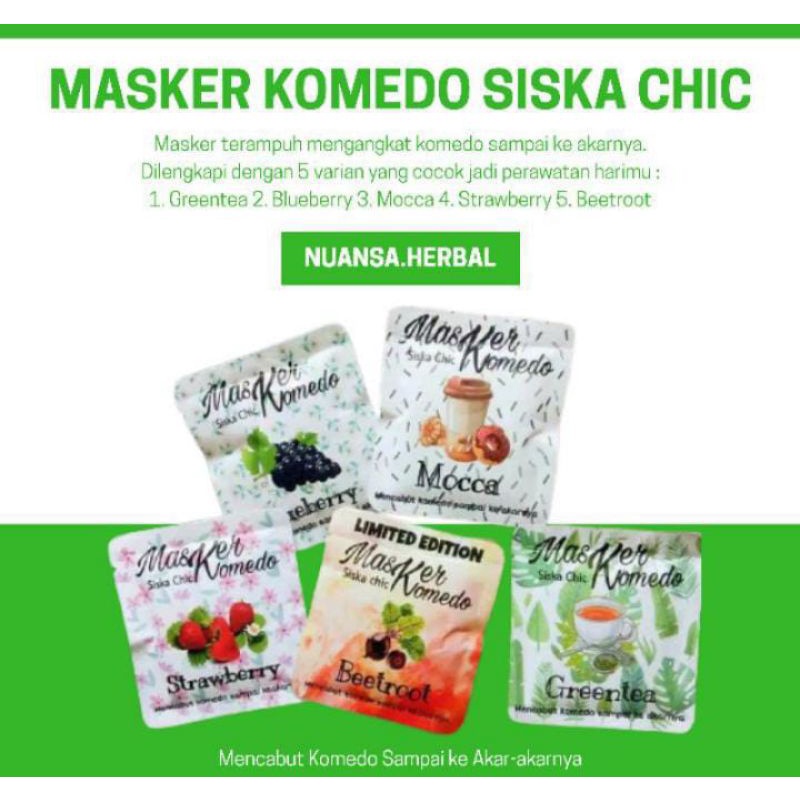 MASKER KOMEDO BPOM | SISKA CHIC | Masker Komedo Siska Chic |