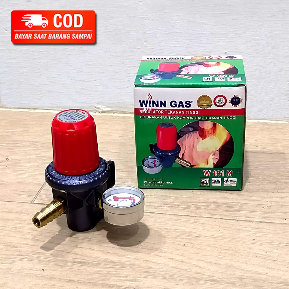 WINN GAS REGULATOR GAS HIGH PRESSURE METERAN / WINN REGULATOR KOMPOR GAS TEKANAN TINGGI 181 M