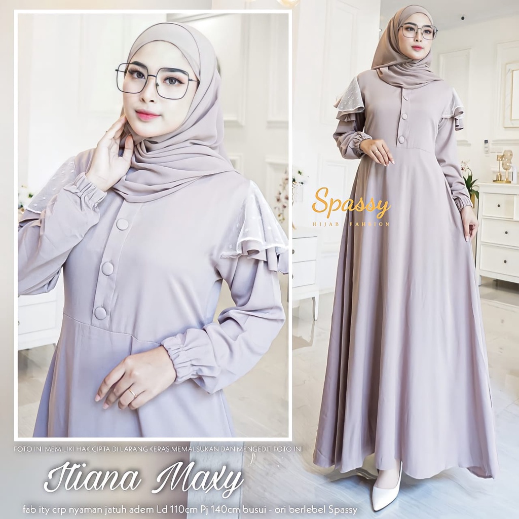 ITIANA MAXY - Gamis Muslim Syari - Gamis Busui - Gaamis Premium Murah - Gamis Terbaru - Gamis Dewasa