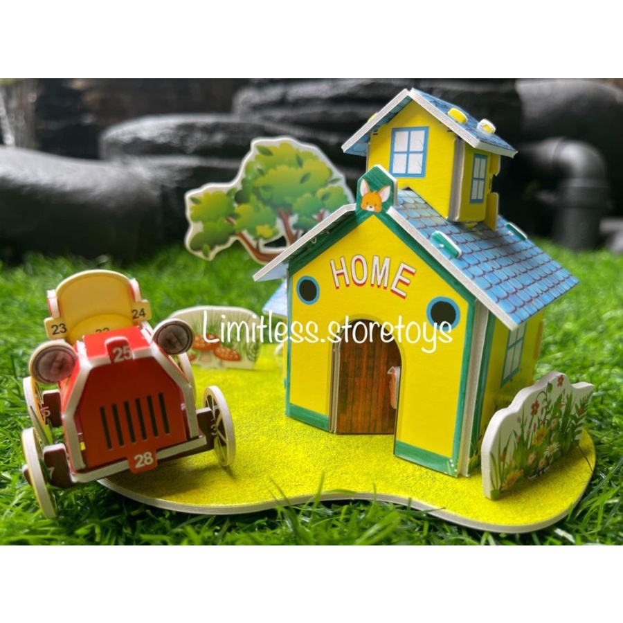 PUZZLE  3D FOAM DIY /  mainan edukasi anak /3D FOAM 1688 / Paper Foam