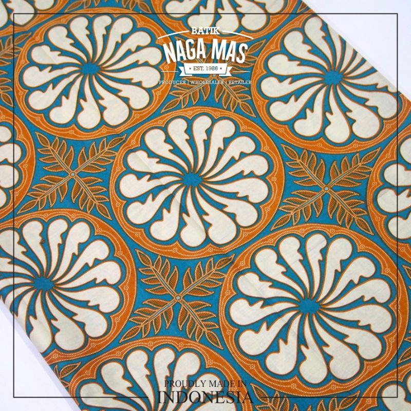KAIN BATIK HALUS BATIK NAGA MAS - LUMINA KINCIR LINGKARAN HIJAU