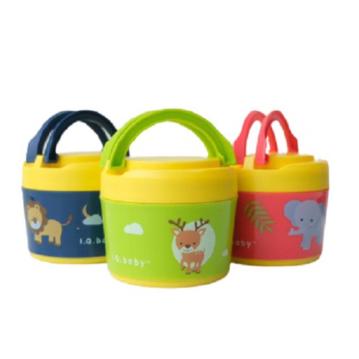 I.Q. Baby Food Container with Stainless Inner Mangkok Stainless
