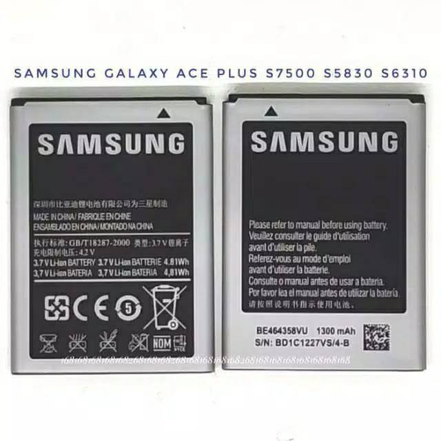 Baterai Batre Samsung Galaxy Ace Plus S7500 S6310 S6102 Battery samsung s7500 ace plus