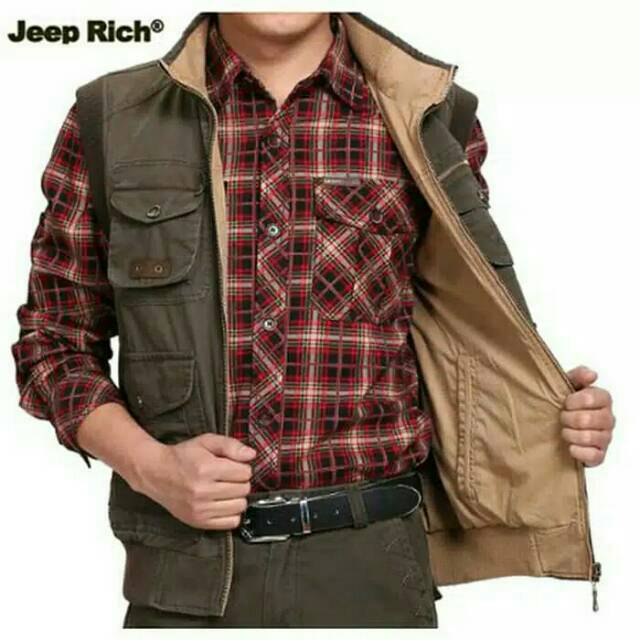 Jaket rompy jeep impor original