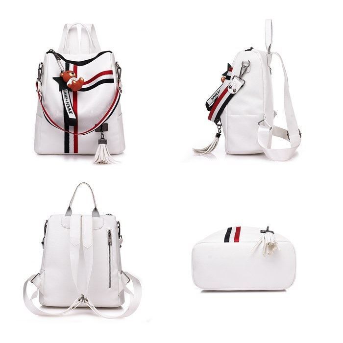 BJ2910 - BLACK/WHIITE - TAS RANSEL IMPORT TAS WANITA FASHION IMPORT MODIS ELEGAN TERMURAH TERLARIS TERBARU BAGSTORE JAKARTA TAS BATAM EL983 LT1271 B5549 VC88994 1460 B910 GT1652
