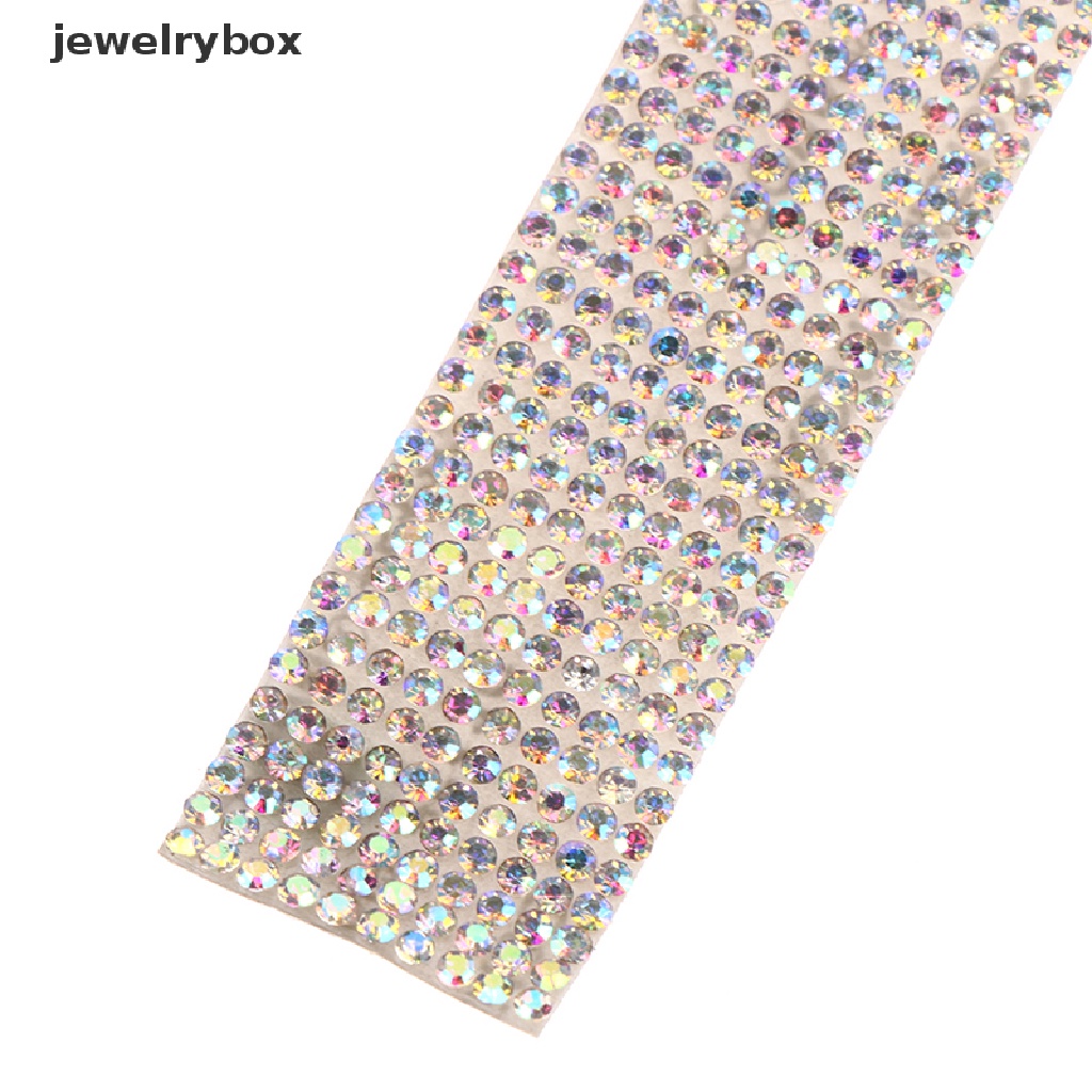 [Box] Self Adhesive Crystal Rhinestone Sticker Diamond Ribbon DIY Sticker Rhinestones Boutique