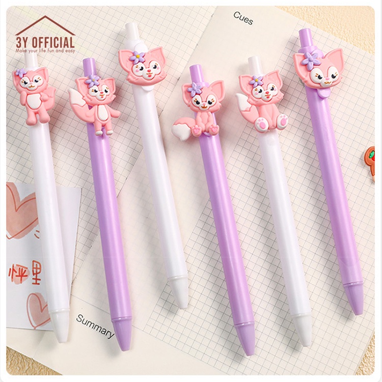 

3Y pulpen gel cetek karakter rubah fox lucu imut
