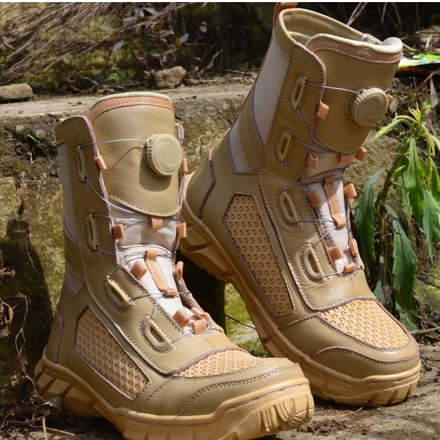 SEPATU PDL CREAM TALI PUTAR GURUN MODEL SARANG TAWON ORIGINAL TXARMY