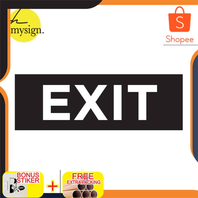 Grosir Sign Exit | Acrylic Sign Board | Sign Pintu Keluar Keren